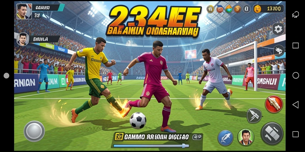 Gameplay menarik dari 234E, menunjukkan pertandingan olahraga seru.