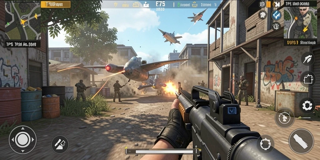Tampilan gameplay seru dari F7F7 dengan pertarungan yang mendebarkan.