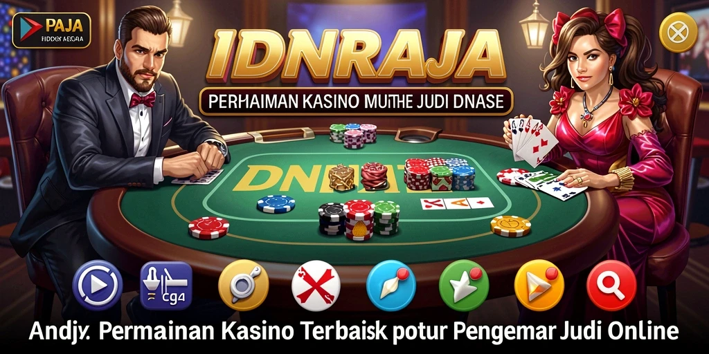 Tampilan menarik saat bermain game Kasino di IDNRAJA.