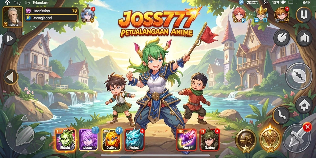 Tampilkan gameplay JOSS777 yang menarik dengan karakter-karakter anime.