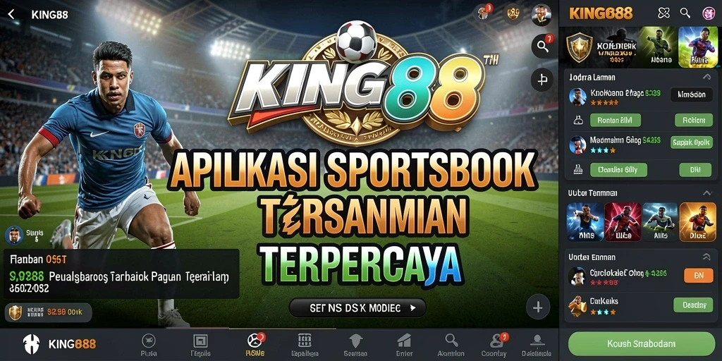 Tampilan gameplay Sportsbook KING88 yang menarik dan interaktif.