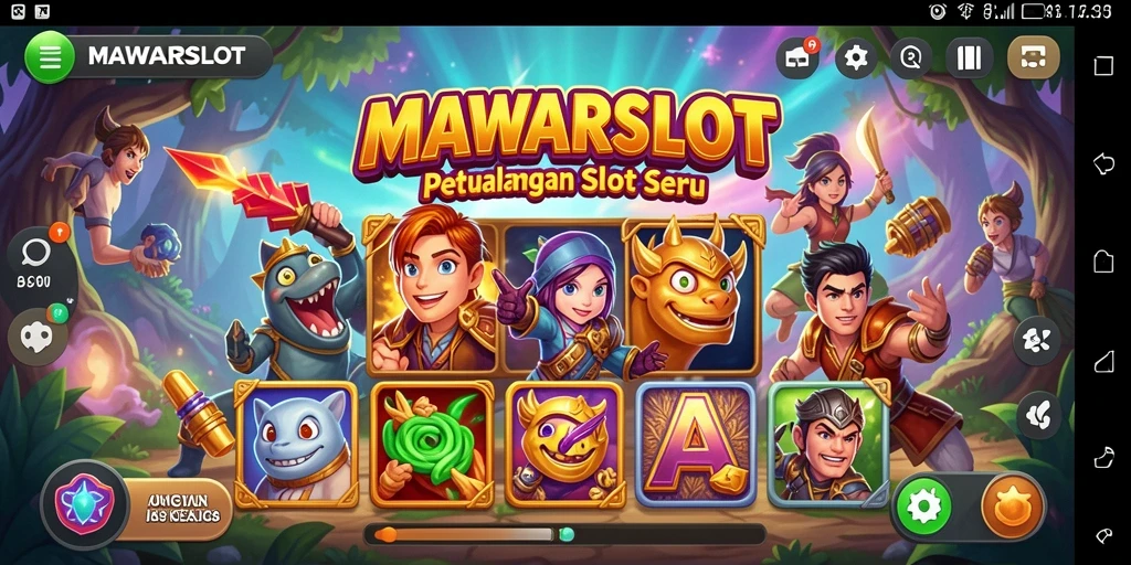 Tampilan gameplay seru dalam MAWARSLOT yang memukau.
