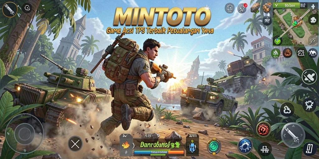 Screenshot gameplay MINTOTO yang menampilkan aksi seru dalam TPS.