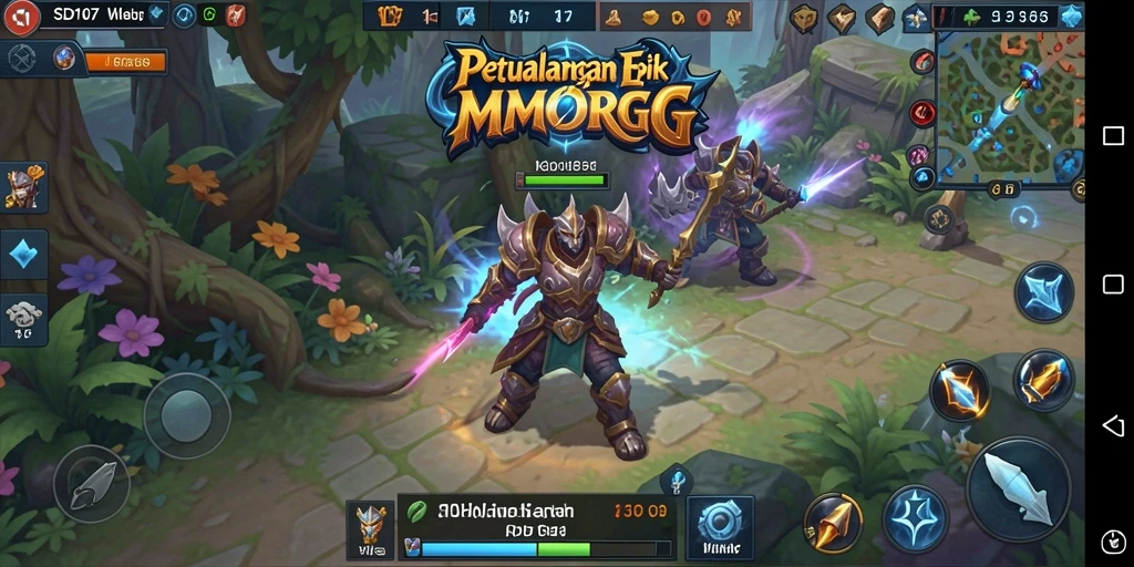Screenshot utama SD107 menampilkan aksi seru dalam gameplay MMORPG.