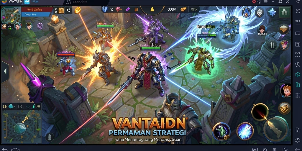 Tampilan gameplay VANTAIDN yang menegangkan dan strategis.